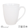 Diseño en relieve de la taza de la porcelana 14oz